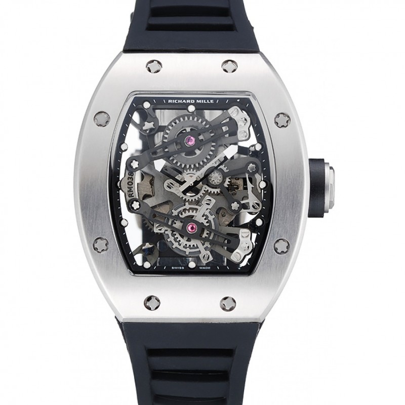 Richard Mille RM 038 Bubba Watson Tourbillion d argent de cas en